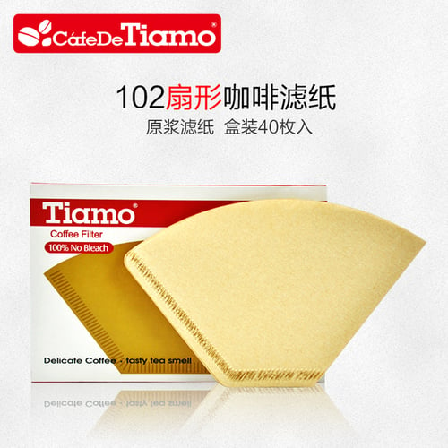 Tiamo Flat Bottom Coffee Paper Filter / Kertas Filter Kopi 102-02-40M