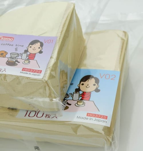 TIAMO V60 Coffee Paper Filter / Kertas Filter Kopi 01 - 100M Brown