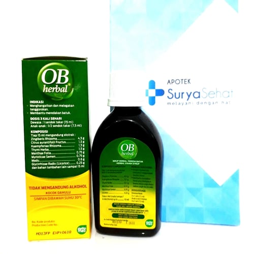 OB HERBAL Sirup Plus Madu / Herbal Cough Syrup 100 ML