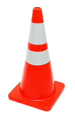 Rubber Traffic Cones Base Orange - 70cm