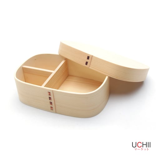 UCHII Wooden Bento Lunch Box Japanese Style