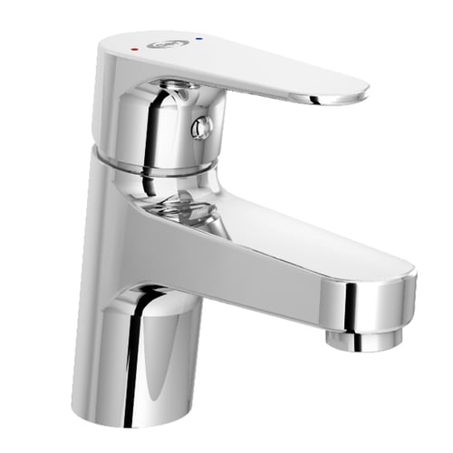 AER Kran Wastafel - Keran Air Panas Dingin Kuningan / Brass Mixer Basin Faucet SAS WX1