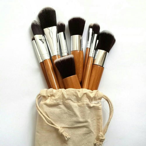 Makeup Brush Bamboo Set 11Pcs