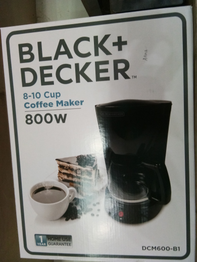 Black Decker Coffee Maker Alat Pembuat Kopi 8-10cup DCM600B1