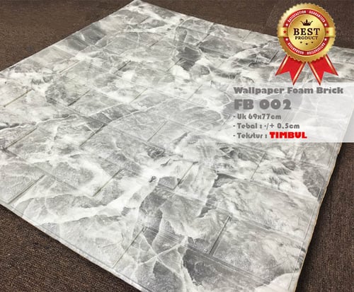 3D Wallpaper Foam Brick 70cm X 77cm