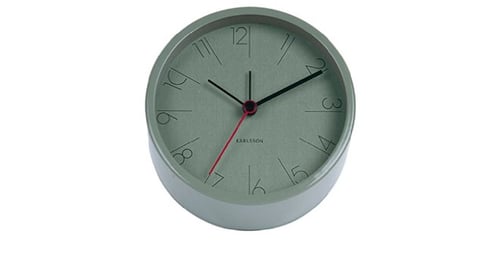 KARLSSON Alarm Clock Elegant Numbers Jungle Green