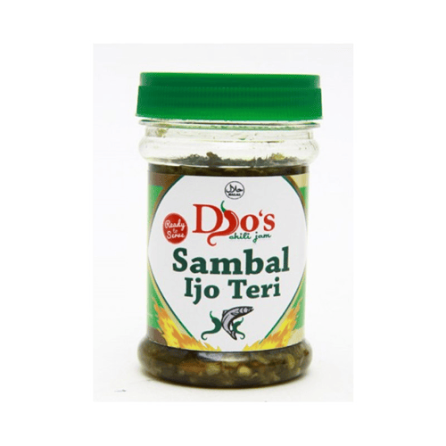 Pesona Nusantara Jual DJOS CHILI JAM Sambal Ijo Teri Isi 2pcs