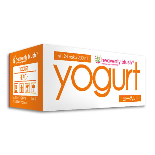 HEAVENLY BLUSH Yogurt Peach 200ml 1 Box Isi 24pcs