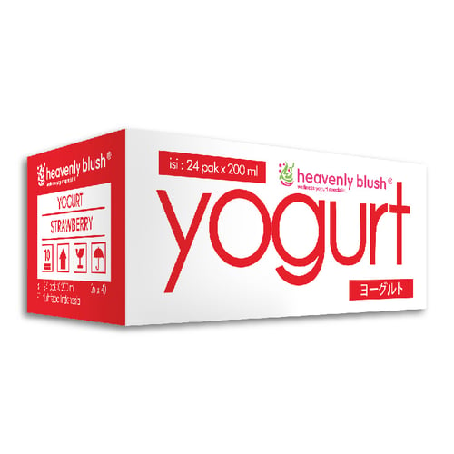 HEAVENLY BLUSH Yogurt Strawberry 200ml 1 Box Isi 24pcs
