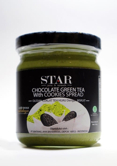 selai STAR choco green tea cookies 225 gram