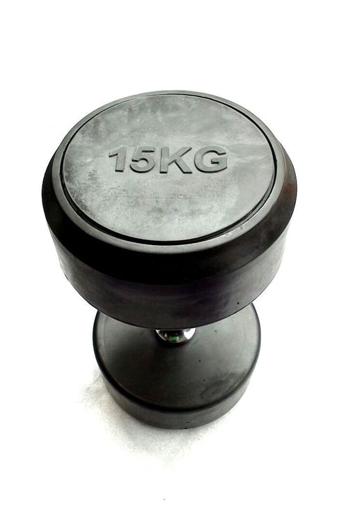 BODY GYM Dumbell Fix Rubber 15Kg