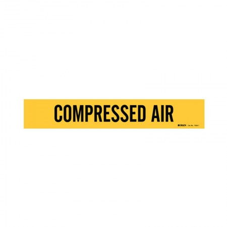 BRADY 7058-1 Vinyl Pipe Marker Compresses Air