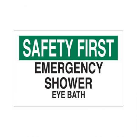 BRADY Safety Sign Safety First 43151