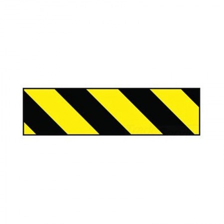 BRADY 55318 B-946 Warning Panel Yellow & Black 5.5/8"X16