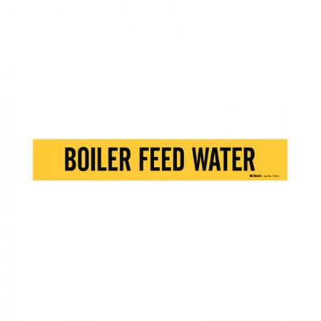 BRADY 7033-1 Boiler Feed Water 3" Yellow