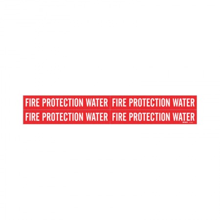 BRADY 7110-4 Fire Protection Water 1/2-1"RED