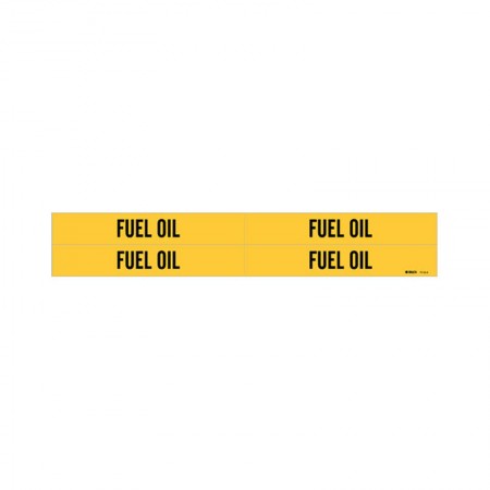 BRADY 7115-4 Fuel Oil 1"-1.1/2" Yellow