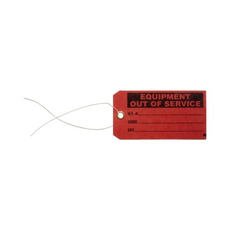 BRADY 86756 B-853 Red Tag "Equipment Out Of Service