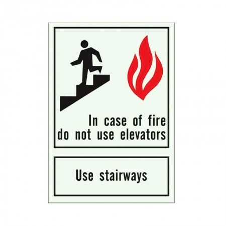 BRADY 90718 B-347 "Use Stairways" 10X7