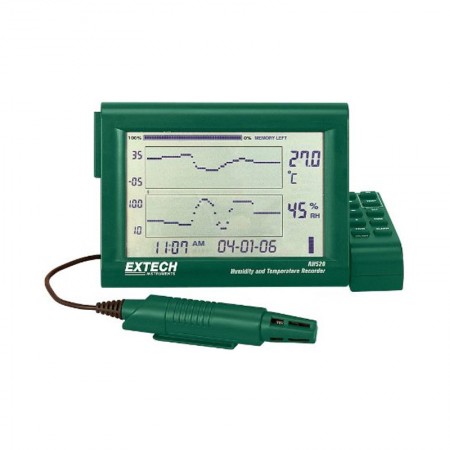 EXTECH RH520A-240 Chart Recorder, Humidity & Temp, W