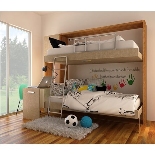 FUTURNITUR Double Deck Bed+Lemari