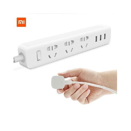 Xiaomi Mi Smart Power Steker Plug Adapter With 3 USB Port 2A White