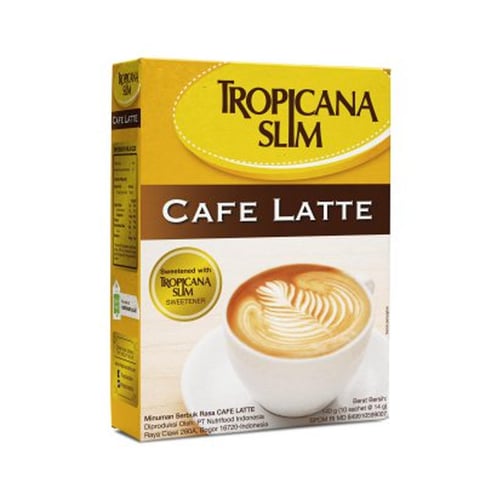 TROPICANA SLIM Cafe Latte 1Box Isi 10pcs