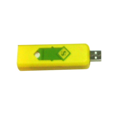USB Korek Api Elektrik Rechargeable USB Lighter Kuning