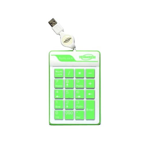 MEDIATECH Waterproof Numeric USB Keyboard Hijau