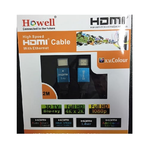HOWELL Kabel HDMI Male to Male 2M