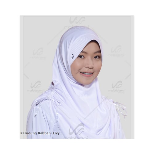 RABBANI Livy Kerudung Jilbab Sekolah Original Size S