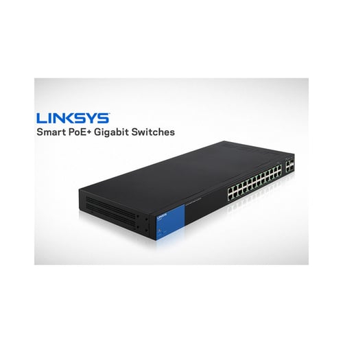 LINKSYS Smart Switch PoE 24-port + 2 combo LGS326P-AP