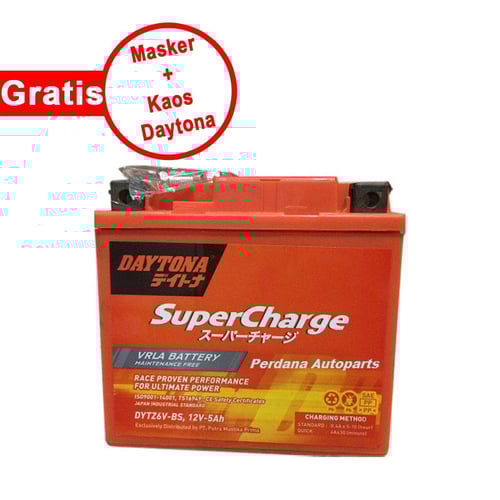 ideal auto shop Jual DAYTONA SuperCharge VRLA Battery 1 Box 3Pcs
