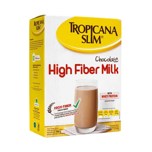 TROPICANA SLIM High Fiber Calcium Milk Chocolate 500gr