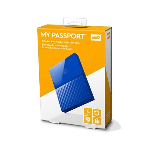 Western Digital WD My Passport 4TB WDBYFT0040BBL-WESN - Blue