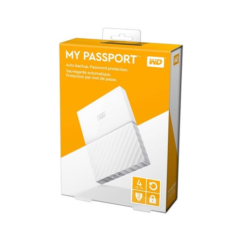 Western Digital WD My Passport 4TB WDBYFT0040BWT-WESN - White