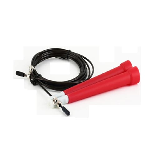 BODY GYM Adjustable Jump Rope Cable High Speed Merah