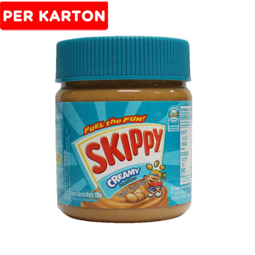SKIPPY Creamy Peanut Butter  12 x 170 Gr