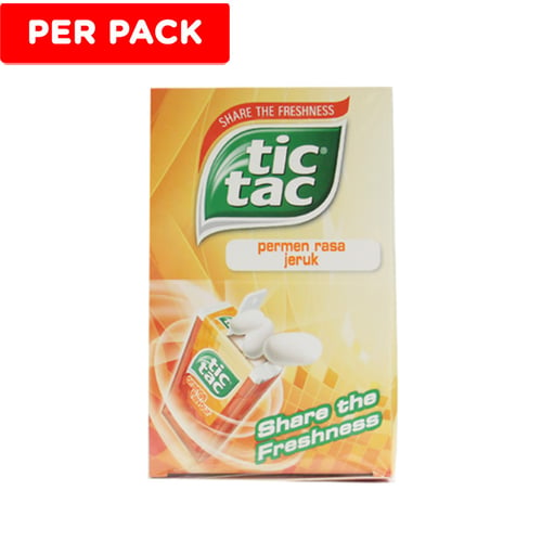 TIC TAC Permen  Rasa Orange (12 x 16 Gr)