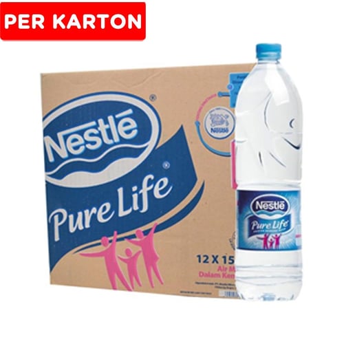NESTLE Pure Life Air Mineral 1500ml Isi 12pcs