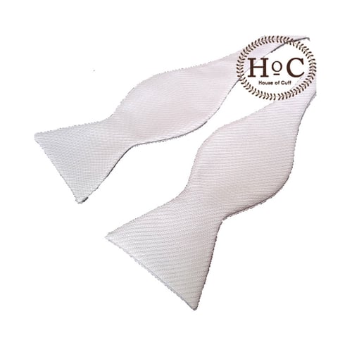 Houseofcuff Dasi Kupu Manual Selftie Self-Tie Bow White List 2