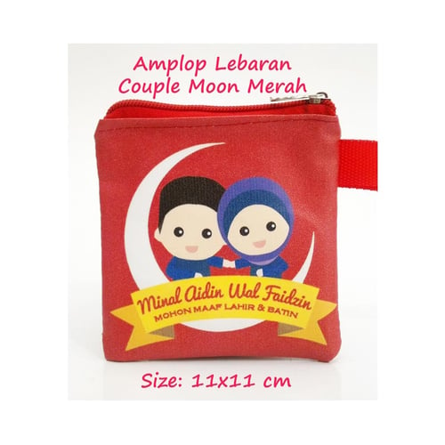 Amplop Lebaran Couple Moon Merah 24