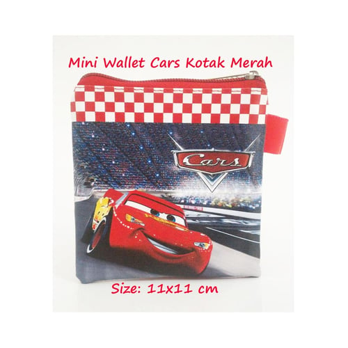 Mini Wallet Cars Kotak Merah Anak Murah