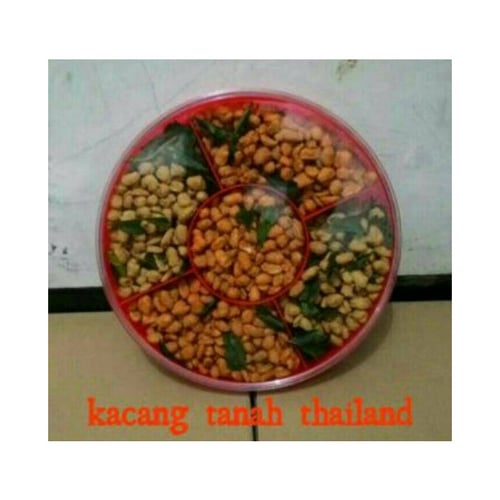 Kacang Tanah Thailand Original Pedas Kemasan Toples Sekat 5