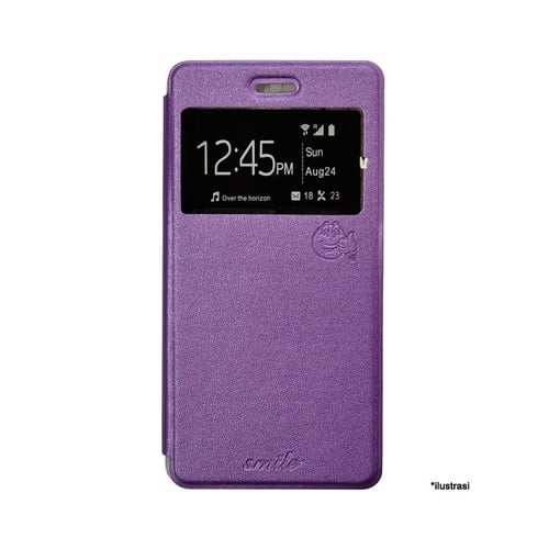 SMILE Flip Cover Case Xperia M5 -  Ungu
