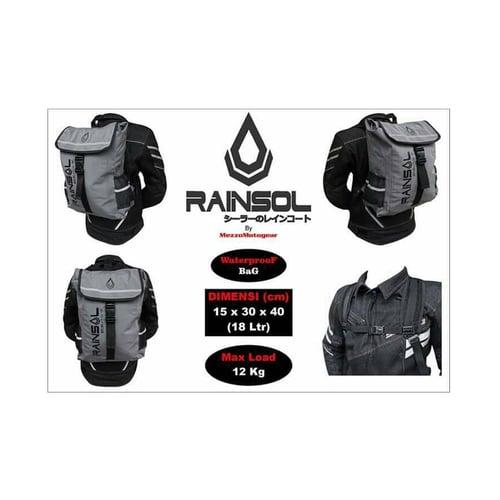RAINSOL Tas Ransel / Backpack Grey