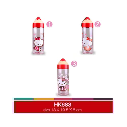 Botol minum 500ml pensil Hello Kitty HK683-1