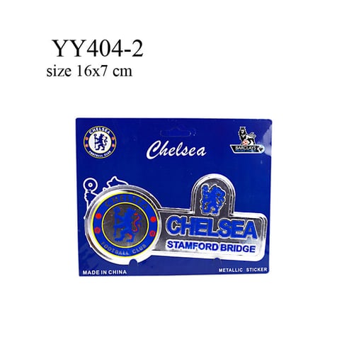 Stiker klub bola logo + nama Chelsea YY404-2