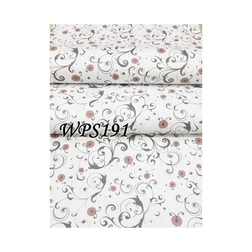 Wallpaper Sticker 45cmx5m WPS191 White N Vector With Little Flower