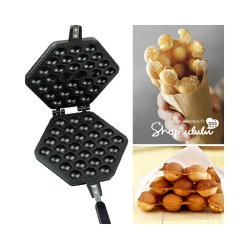 Egg Waffle Maker Cetakan Bapel Hongkong Alumunium Lapis Teflon